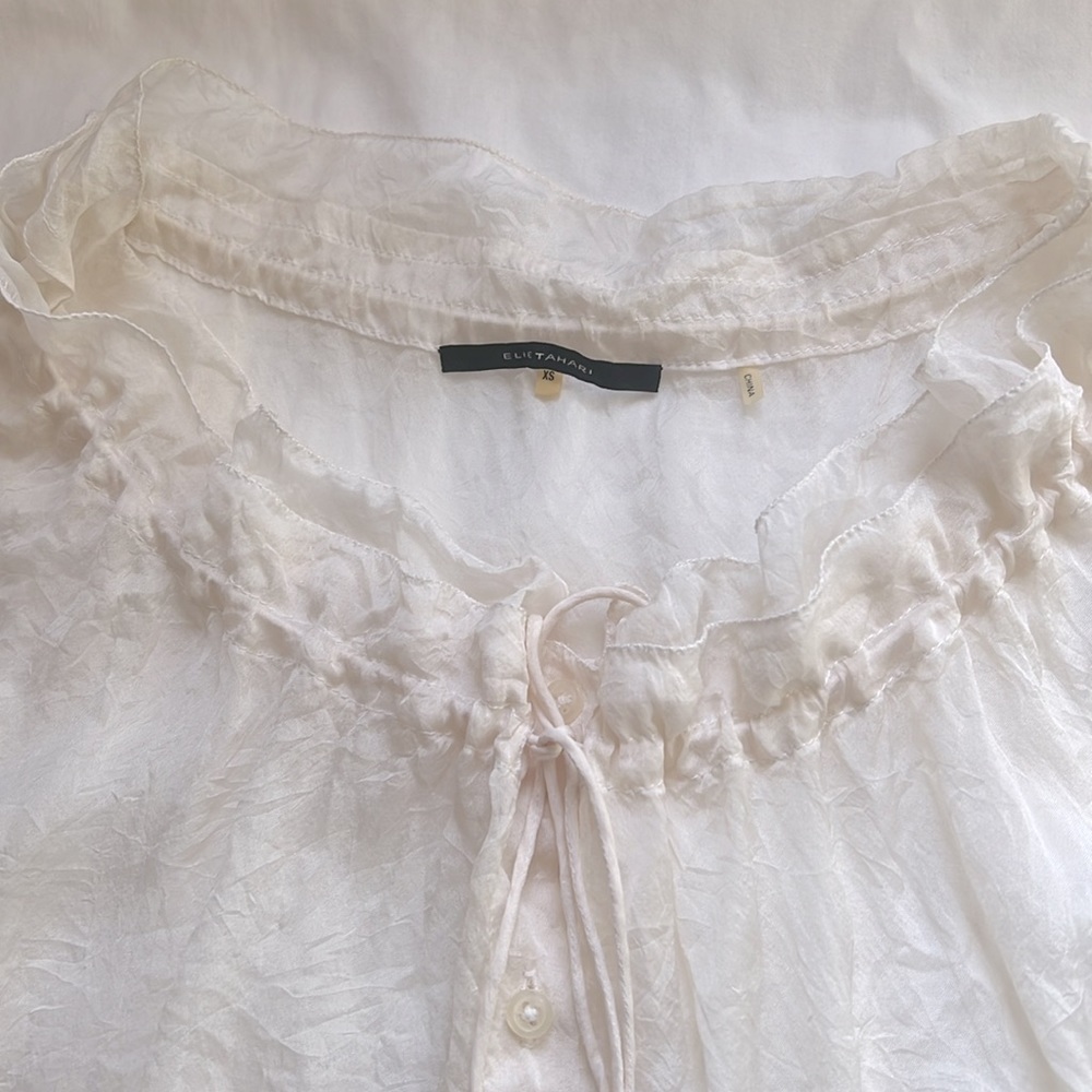 Elie Tahari Chiffon Blouse & Camisole - image 7